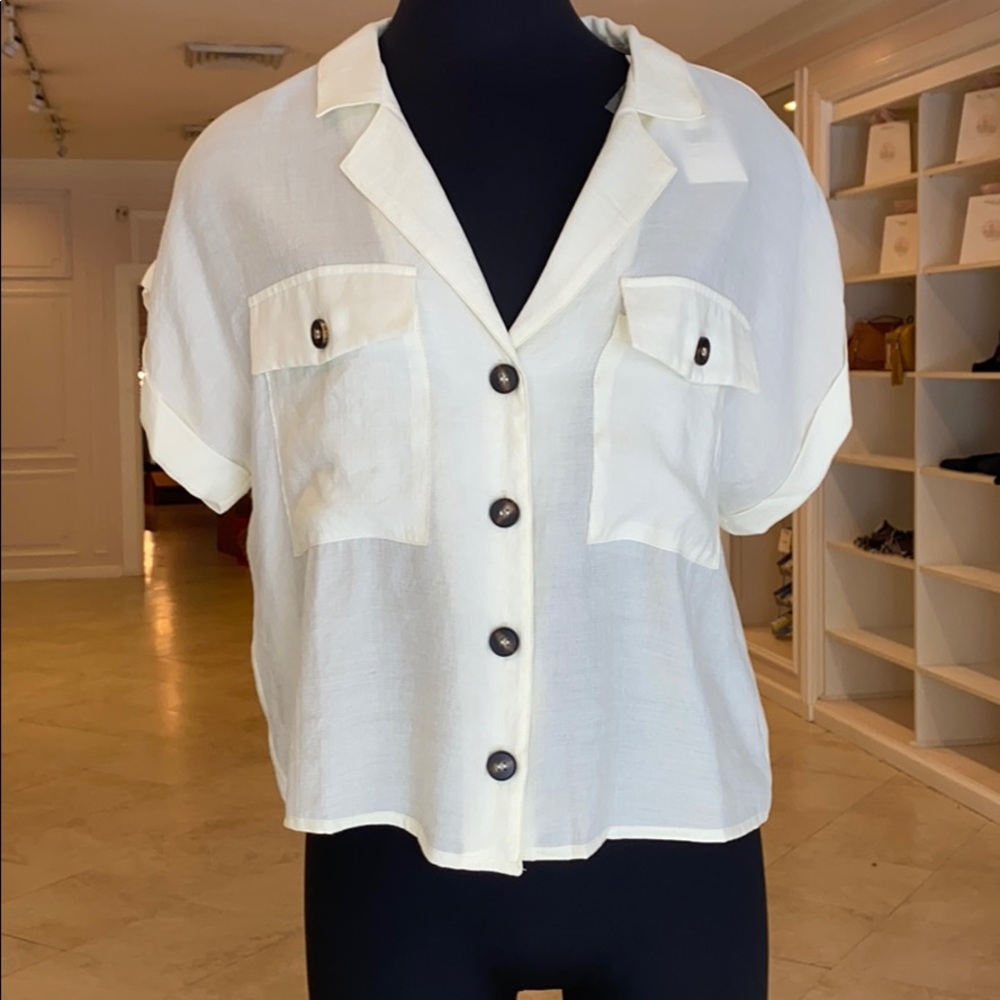 Cream blouse
